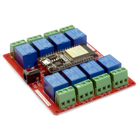 ESP32 Based 8-Channel Relay Board Micro Controller Board Electronic (WiFi Bluetooth)