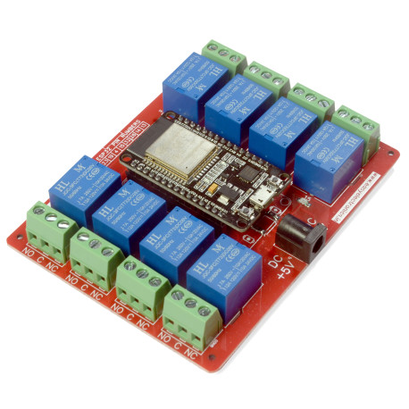 ESP32 Based 8-Channel Relay Board Micro Controller Board Electronic (WiFi Bluetooth)