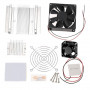 TEC1-12706 Thermoelectric Peltier Module Cooler Cooling System with Heatsink Set + 2-Fan + Accessories